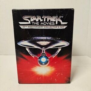 Star Trek The Movies 25th Anniversary Collector's Set 5 VHS Box Set 1991 Vintage